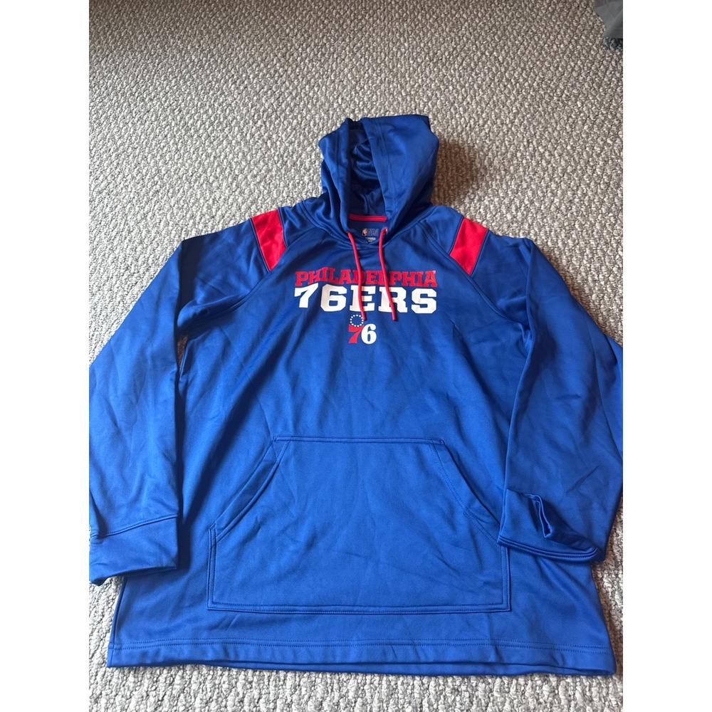 Philadelphia 76ers‎ NBA Hoodie Mens XL/TG Pullover Sweatshirt Brand New